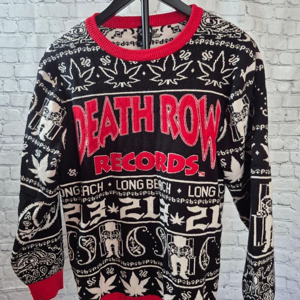 Men's Black and Red Jumper